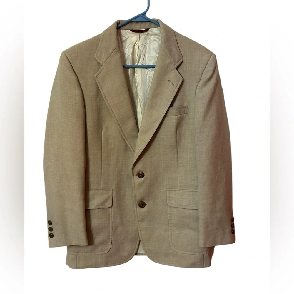 Vintage HART SCHAFFNER & MARX Jack Nicklaus Golden Bear Wool Blazer Size 42R